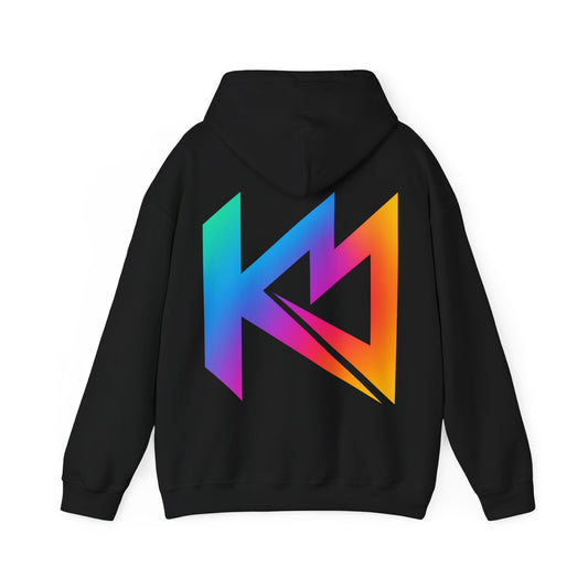Colourful KM Unisex Heavy Blend | Black Hooded